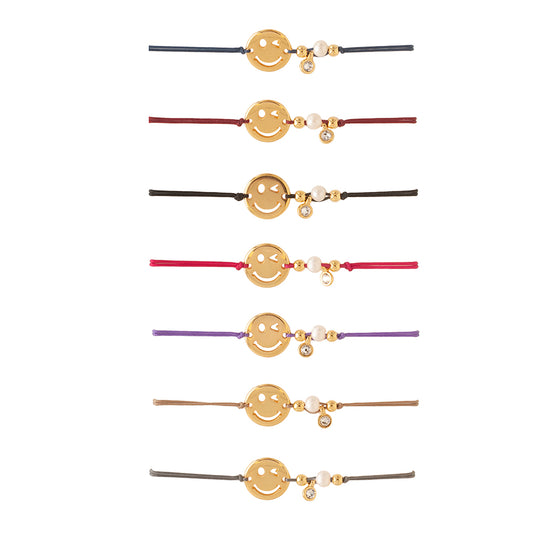 MACRAME HAPPY FACE BRACELET - Chalice