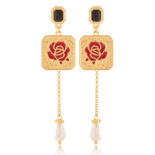 ROSE PEARL EARRINGS - Chalice