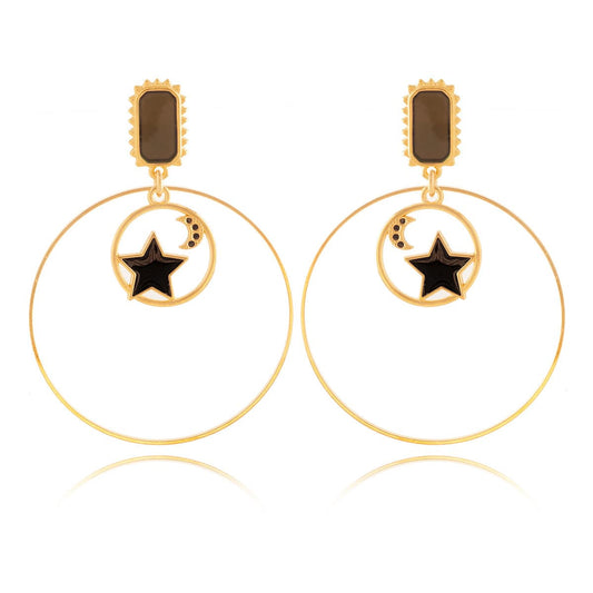 STAR MOON EARRINGS - Chalice