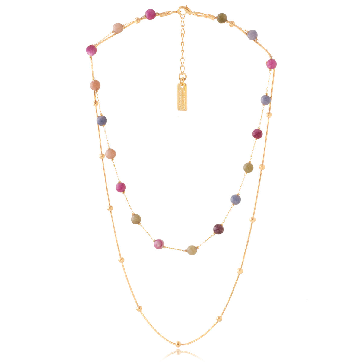 COLOR DROPS DOUBLE NECKLACE - Chalice