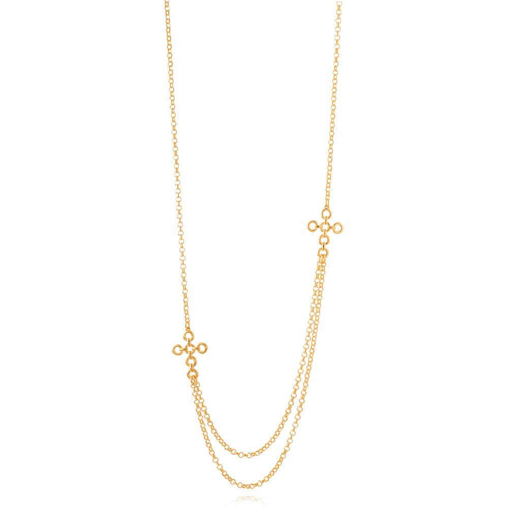 DOUBLE CROSS NECKLACE - Chalice