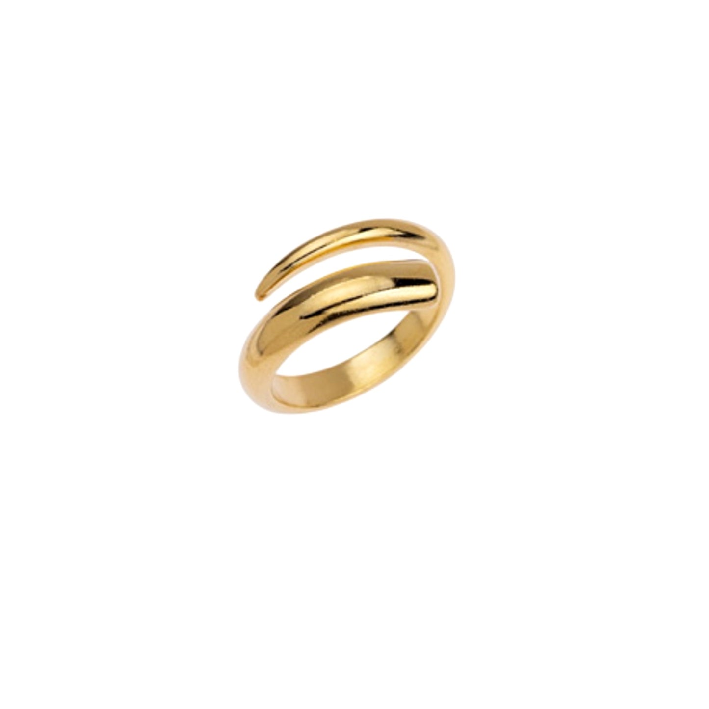 golden ring with adjustable side 24k