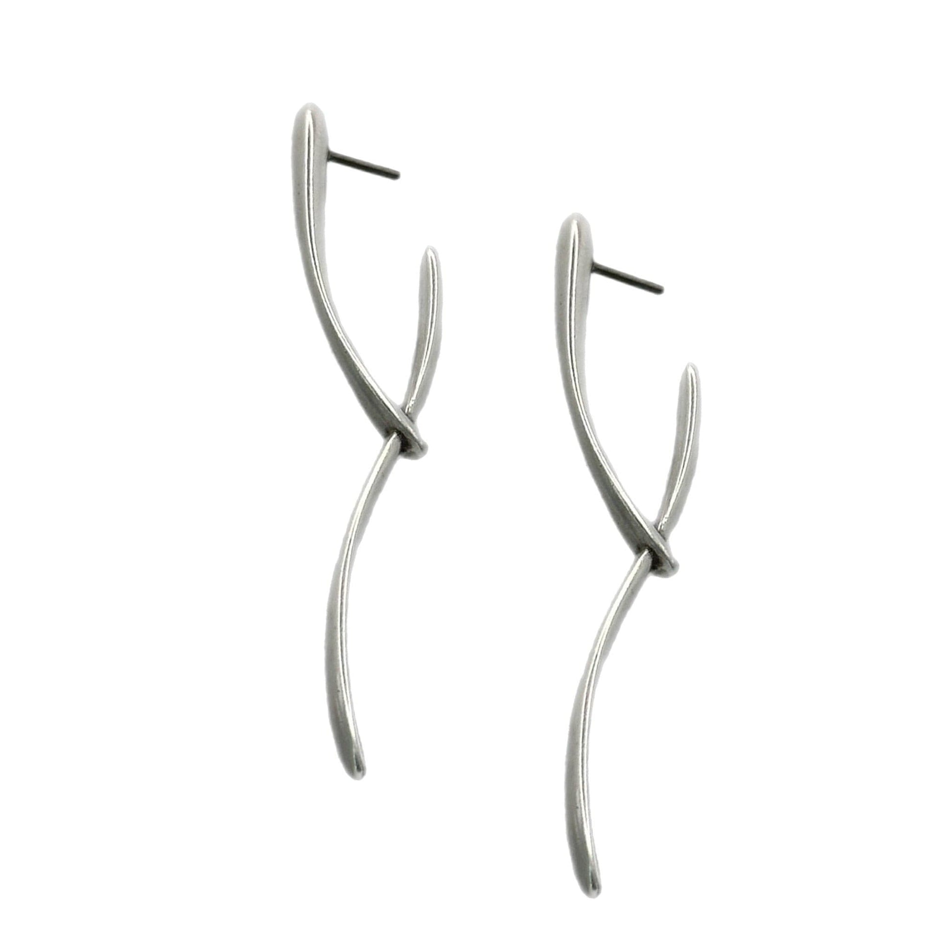 Silver plated earrings, titanium pin, fine materials, high quality | CHALICE JEWELLERY